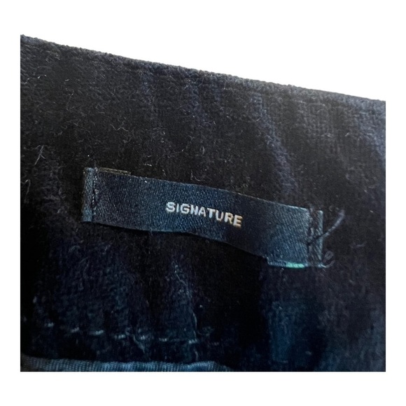 Talbots Signature Black Velvet Trousers Pants Cuffed Ankles in Size 18W Woman - Picture 4 of 13